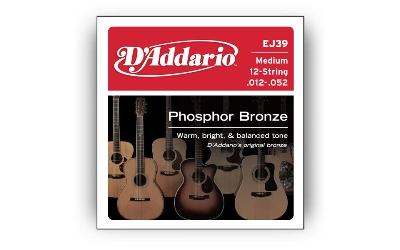 D'ADDARIO EJ39 - струны для 12-струнной гитары